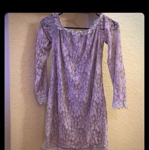 Lacy off the shoulder dress